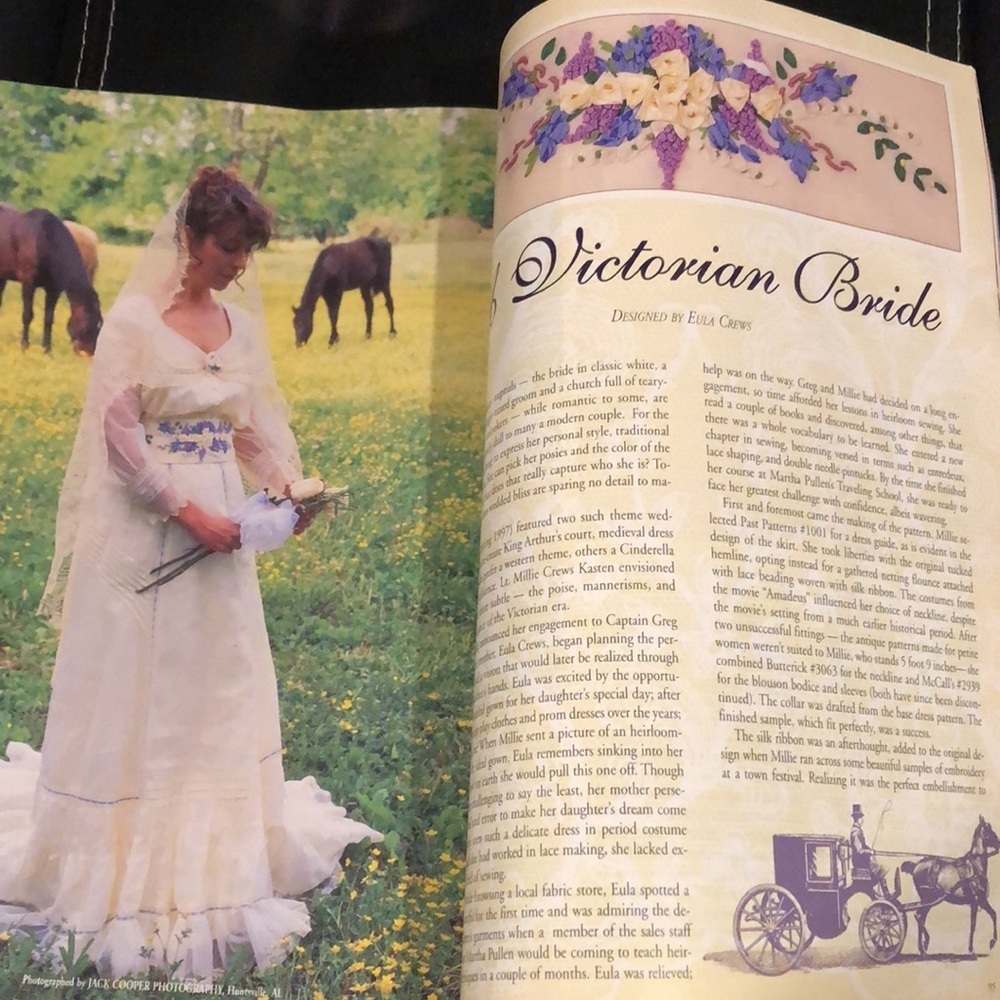 Vintage 1997 Sew Beautiful Heirloom Arts Book includes Christening Gown Pattern - Picture 10 of 10
